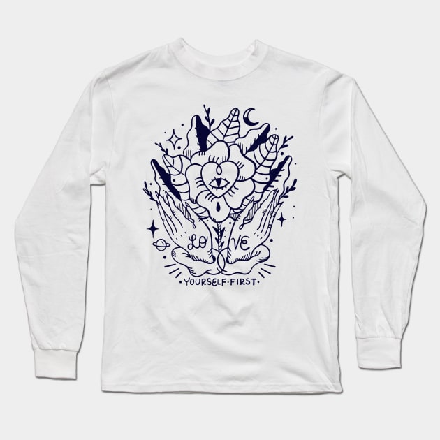 Love yourself first Long Sleeve T-Shirt by Paolavk